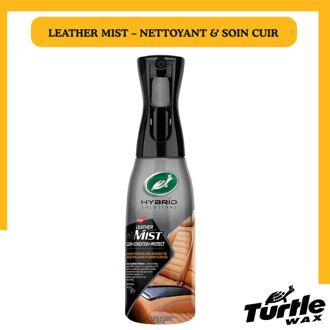 Turtle Wax Hybrid Solutions Leather Mist – Nettoyant & Soin Cuir 591ML