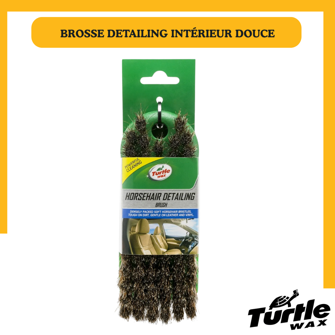 Brosse Intérieur Detailing Turtle Wax – Poils de Cheval Ultra Doux