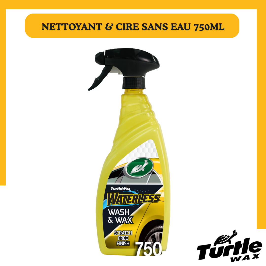 Turtle Wax Waterless Wash & Wax – Nettoyant & Cire Sans Eau 750 ml