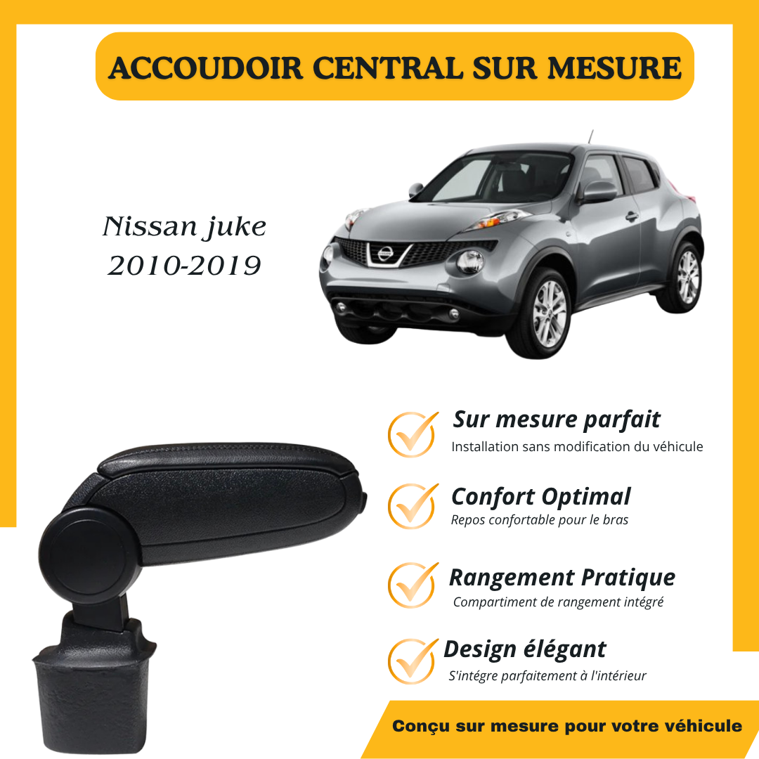 Accoudoir central sur mesure Nissan Juke I 2010-2019