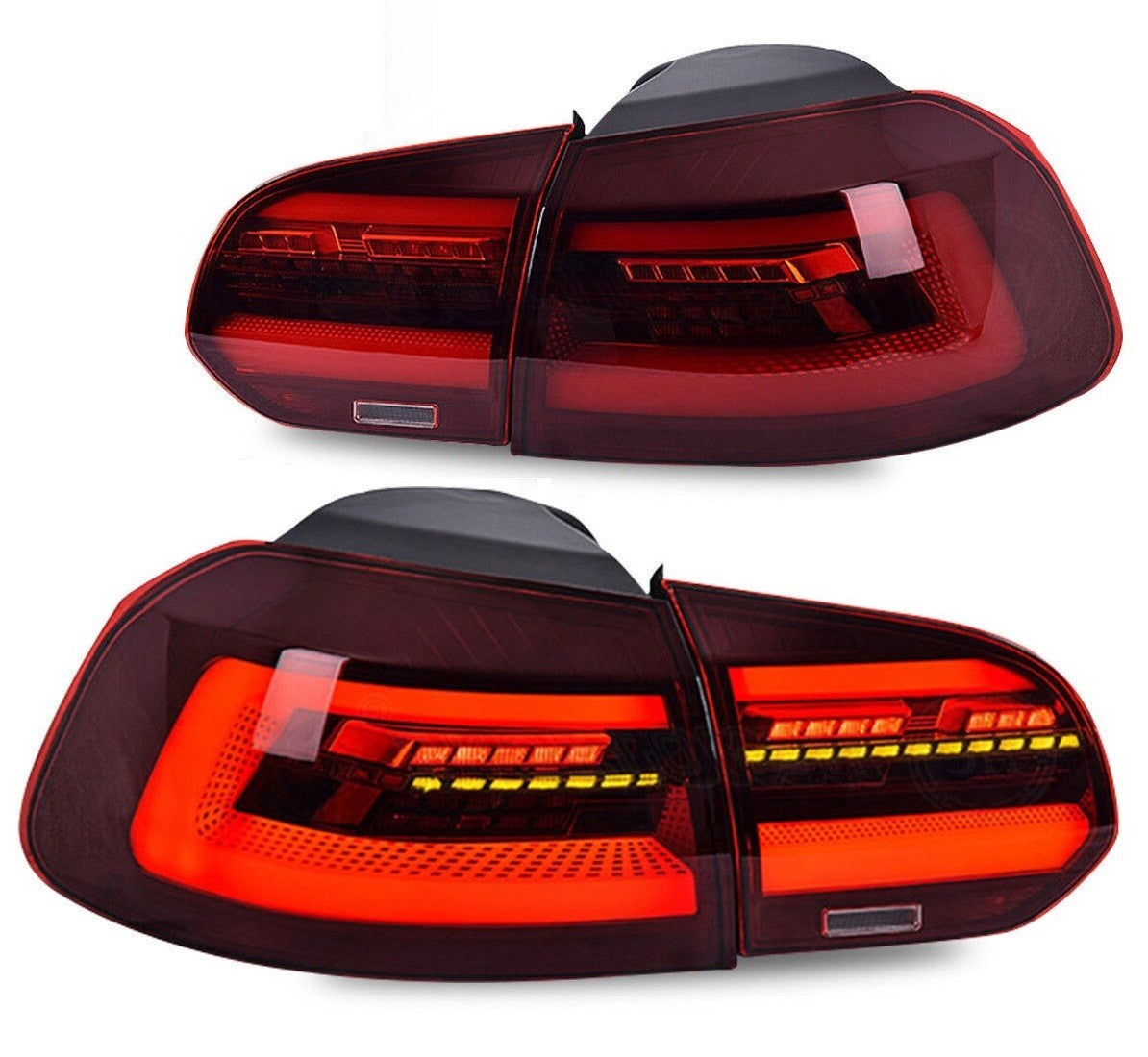 Paire de feux arrière LED AKD style Golf 8 pour Volkswagen Golf 6