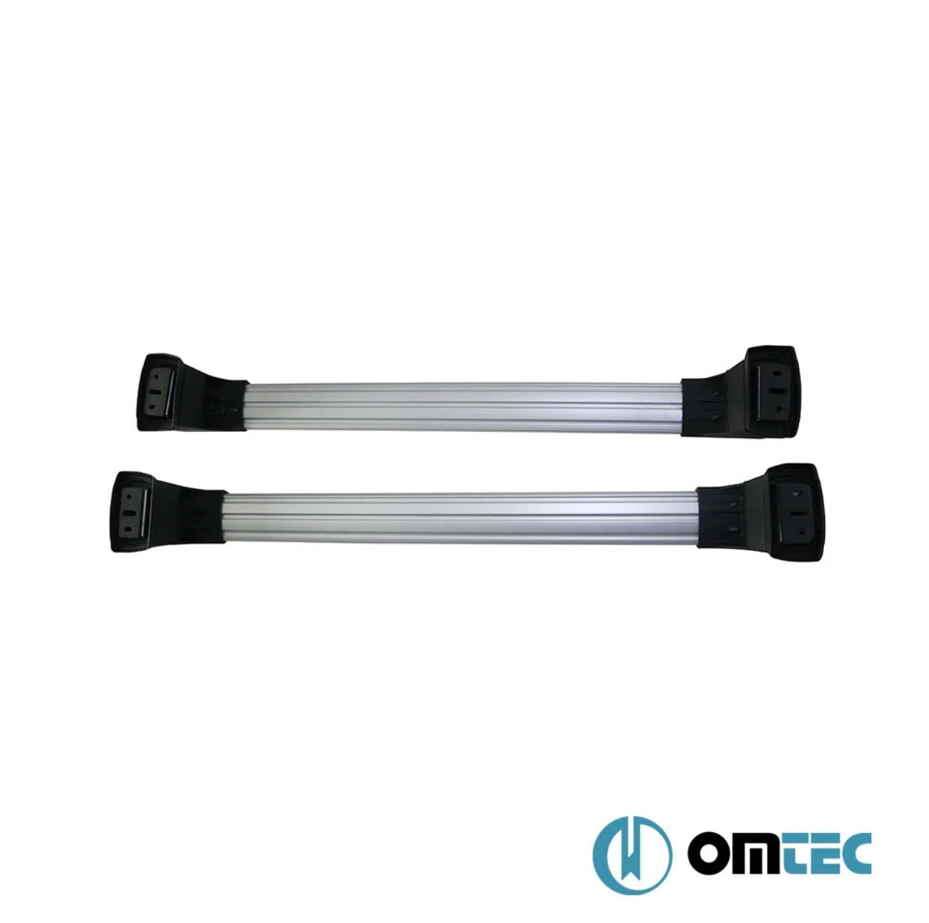 Kit deux barres de toit OMTEC aluminium gris