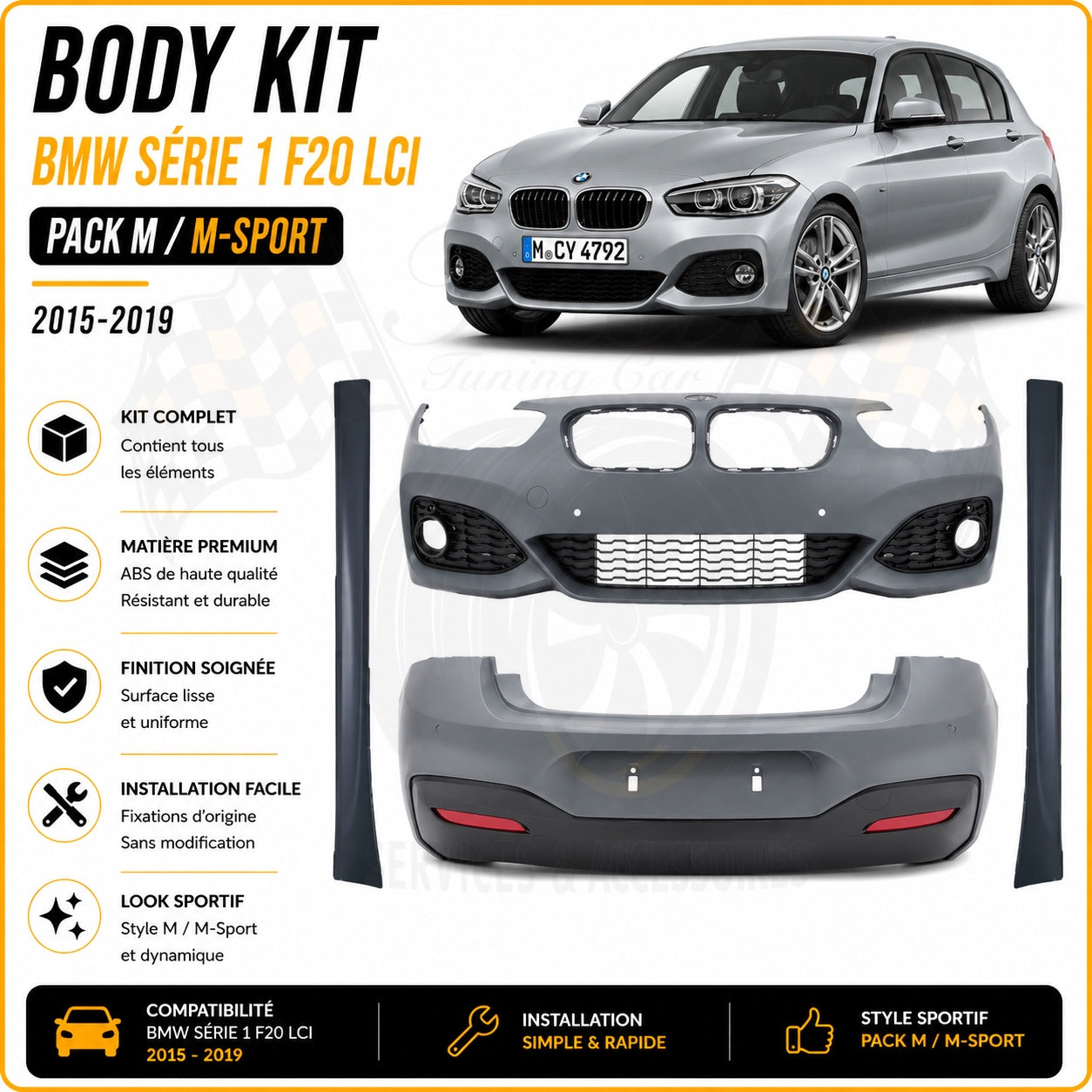 Body Kit BMW Série 1 F20 LCI Pack M / M-Sport 2015-2019