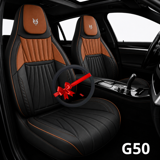 Cale-dos Sport G50 5 places marron et noir avec couvre-volant assorti