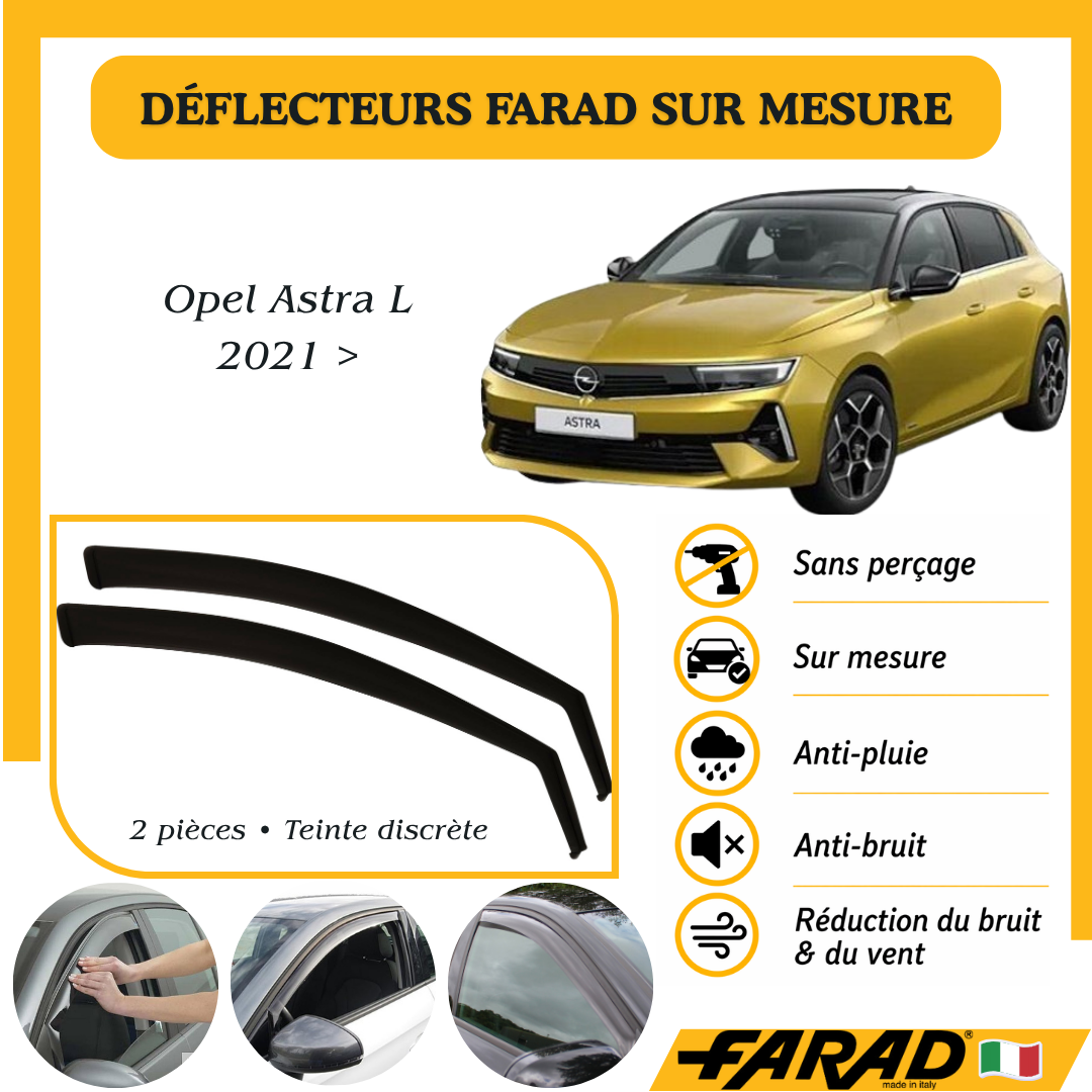 Déflecteurs d’air FARAD Opel Astra L 2021 >
