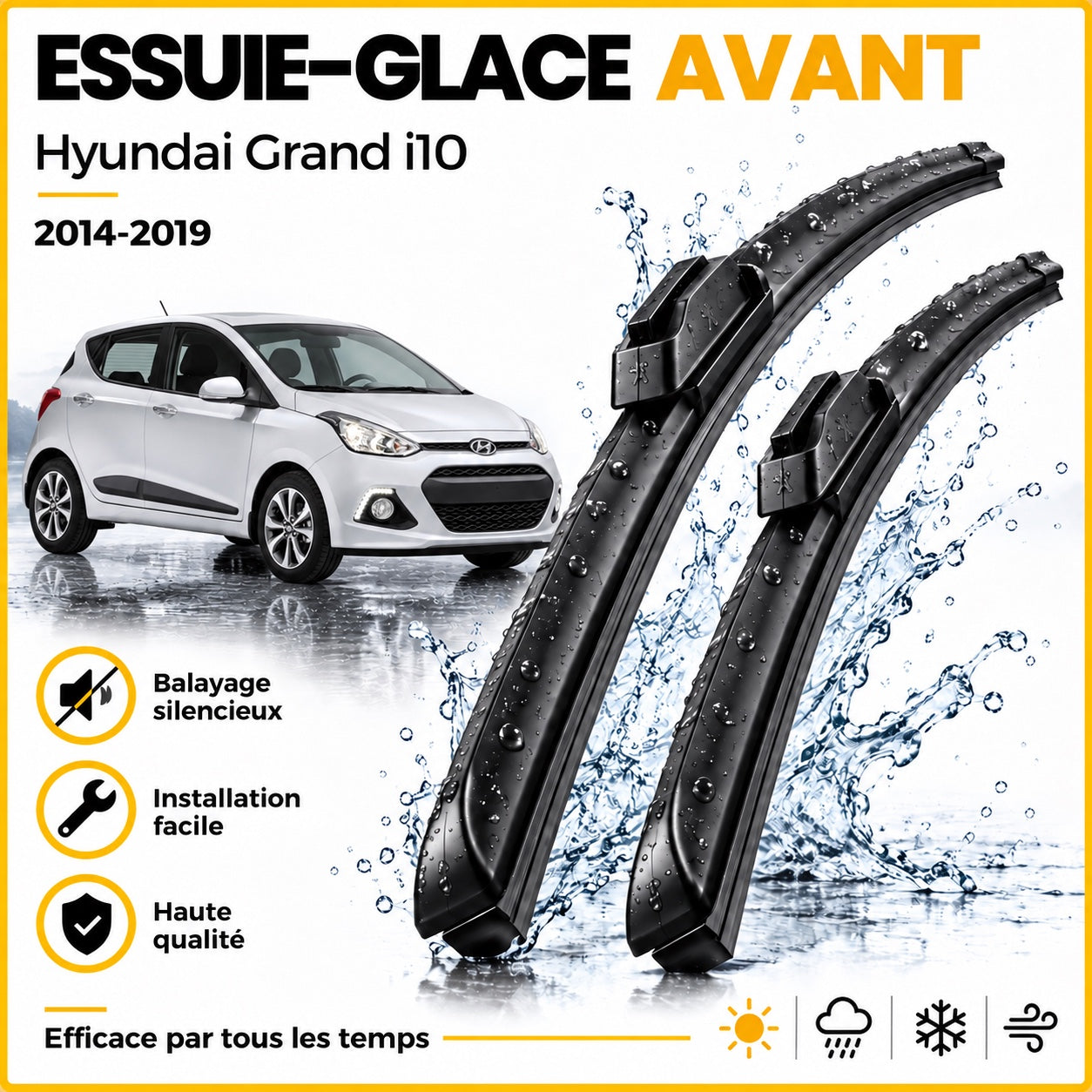 Essuie-glace avant Hyundai Grand i10 2014-2019