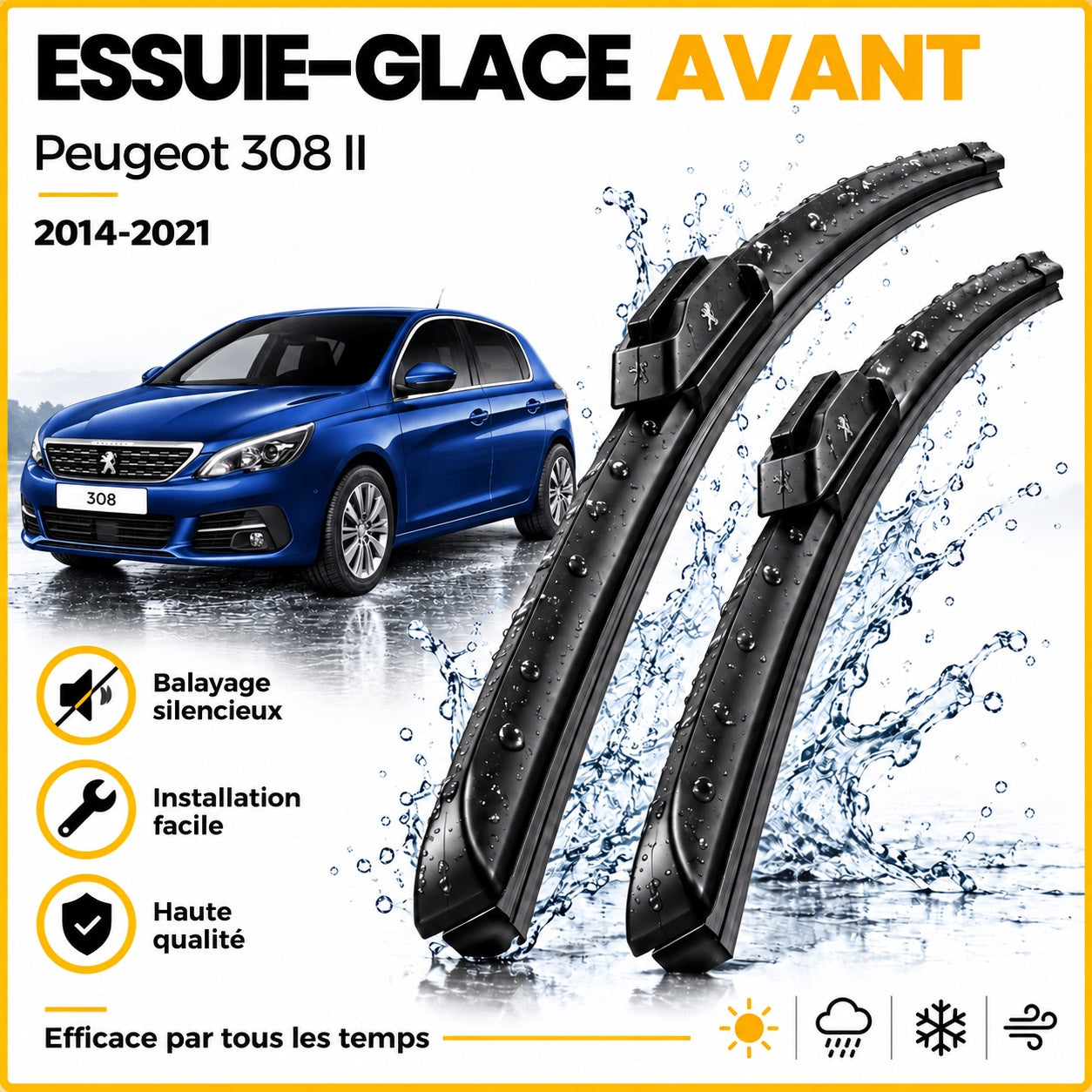 Essuie-glace avant Peugeot 308 II 2014-2021