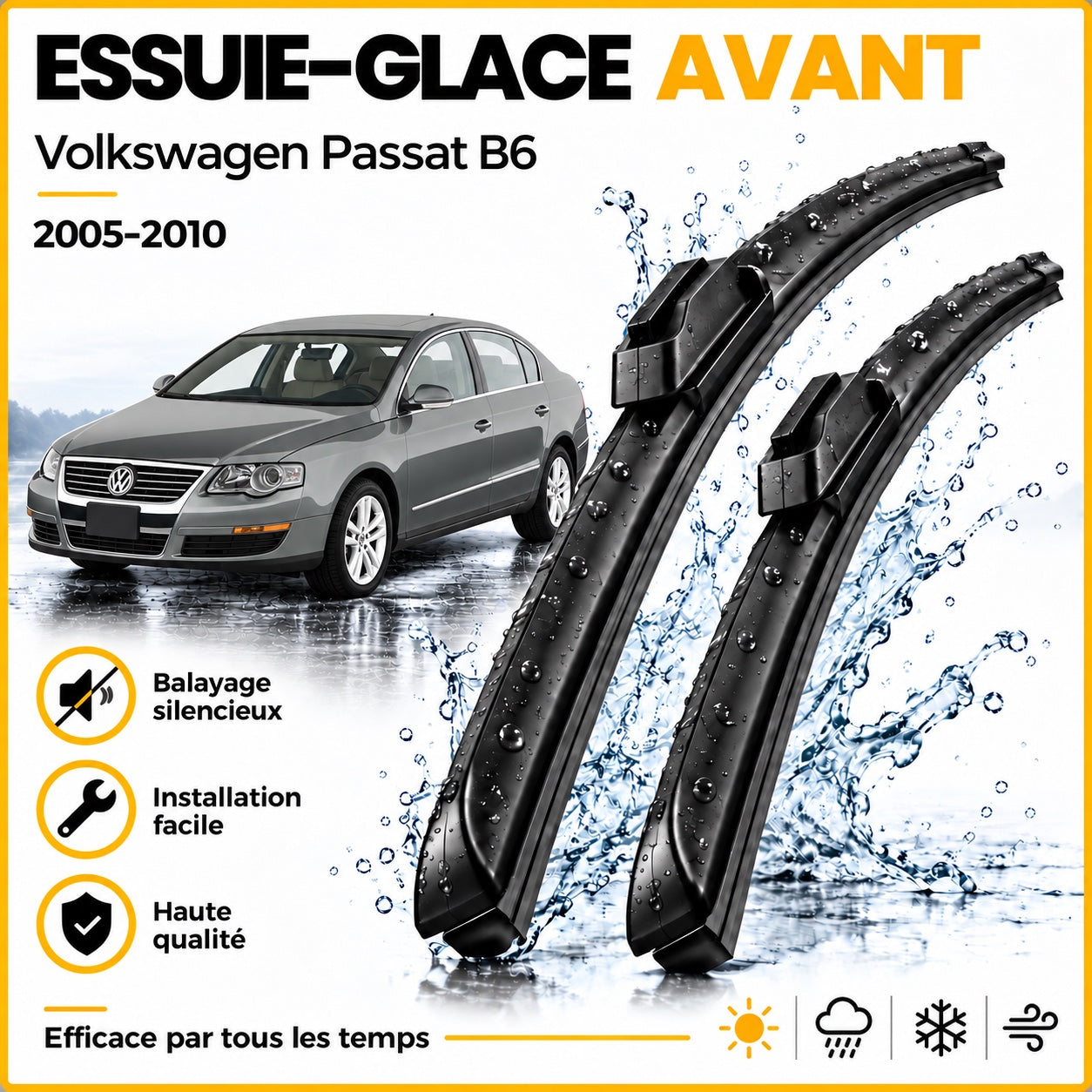 Essuie-glace avant Volkswagen Passat B6 2005-2010