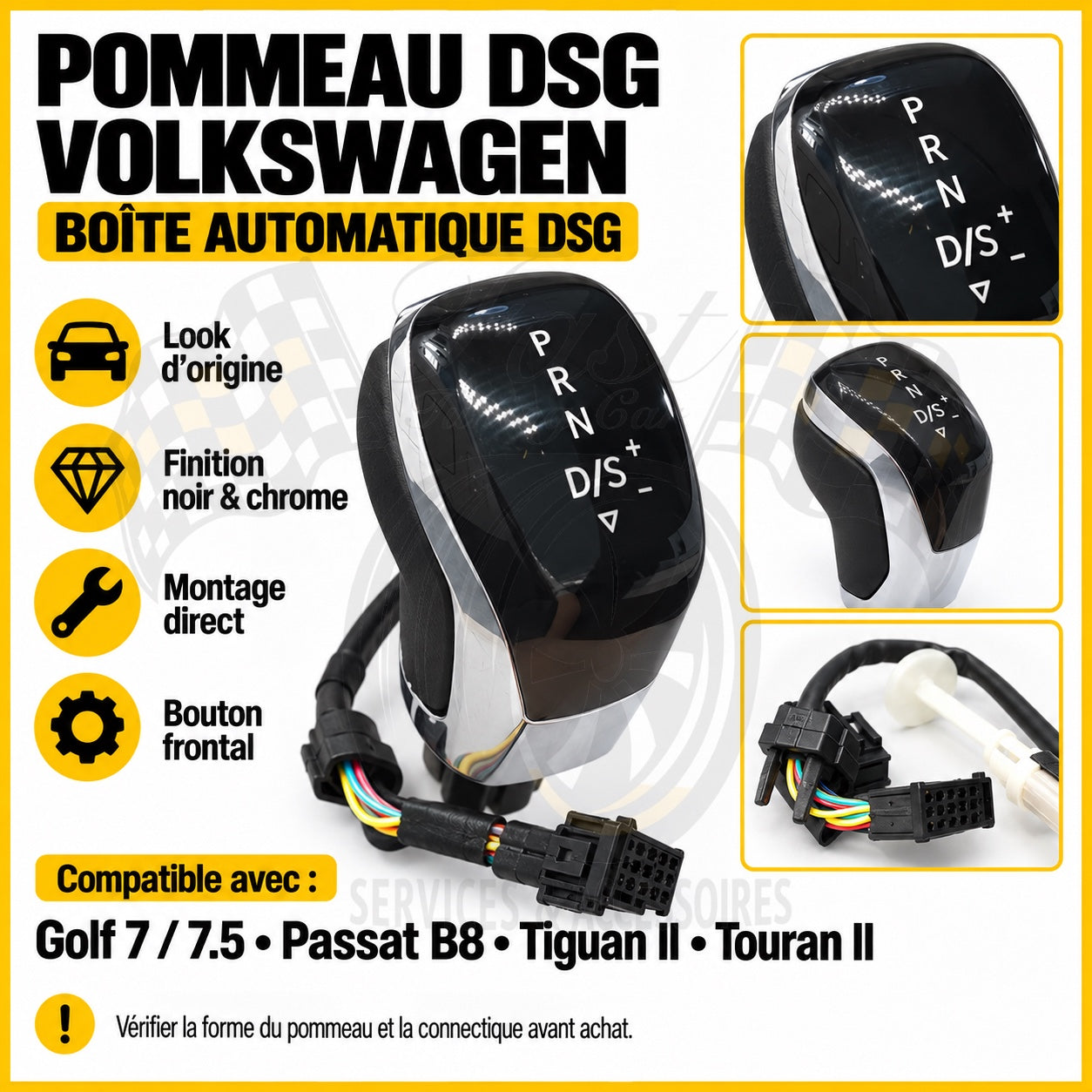 Pommeau DSG électronique Volkswagen Golf 7 Passat B8 Tiguan II Touran II