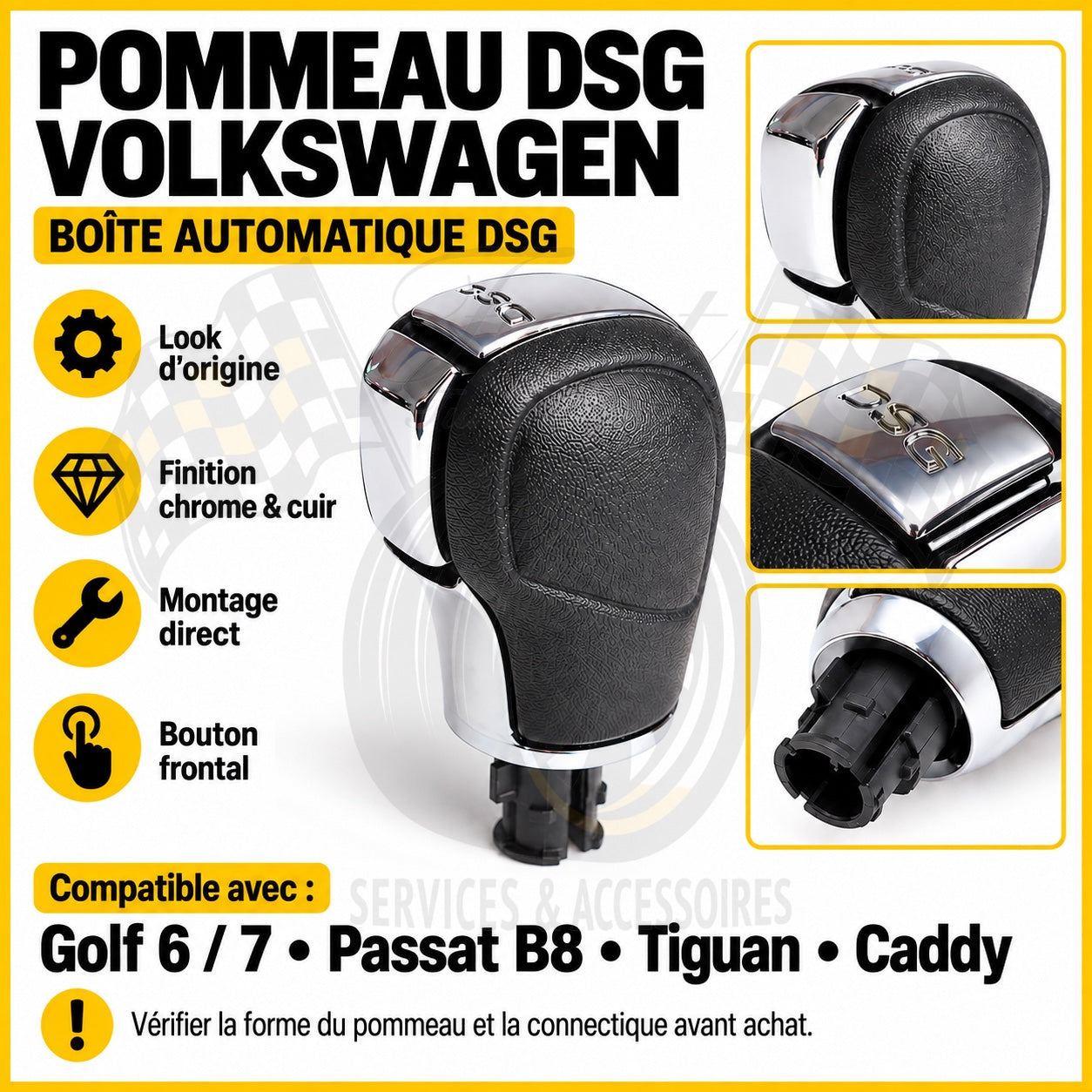 Pommeau DSG Volkswagen boîte automatique