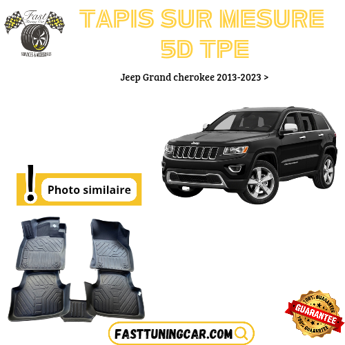 Tapis sur mesure 5D TPE Jeep Grand Cherokee 2013-2023>