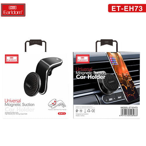 Support Téléphone Magnétique Voiture – Earldom ET-EH73 | Rotation 360° Universelle