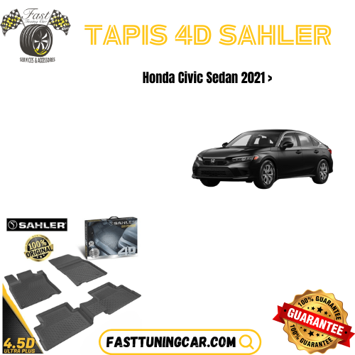 Tapis sur mesure 4D Honda Civic Sedan 2021+