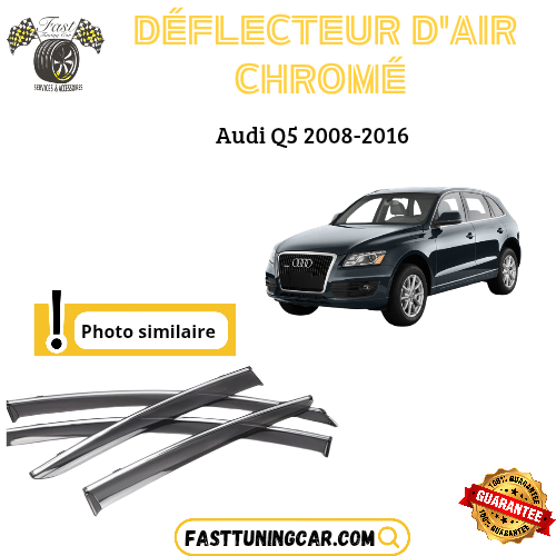 Déflecteur d’air noir et chromé Audi Q5 2008/2016