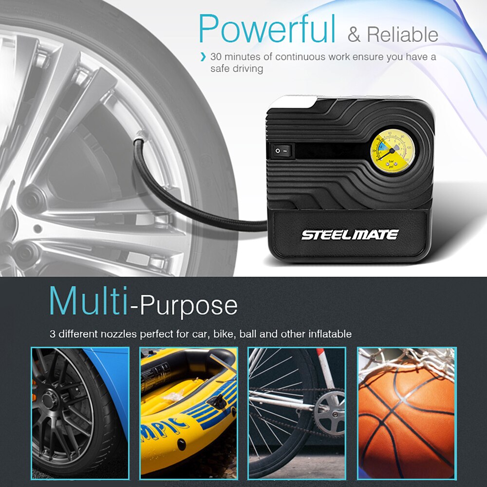 Steelmate Gonfleur de pneu portable