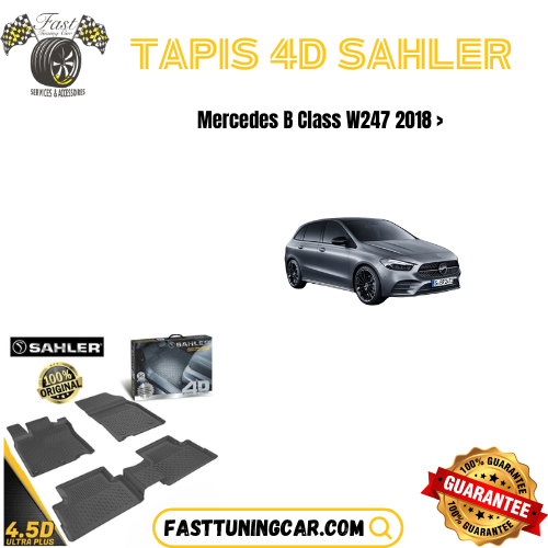 Tapis sur mesure 4D Mercedes Classe B W247 2018-2022