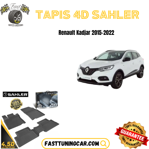 Tapis Sur Mesure 4D Renault Kadjar 2015-2022