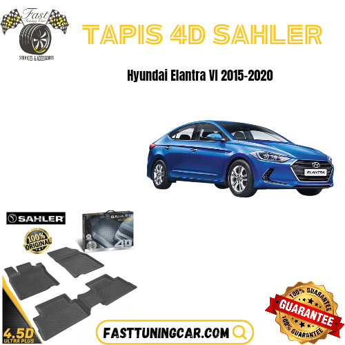 Tapis Sur Mesure 4D Hyundai Elantra 2015-2020