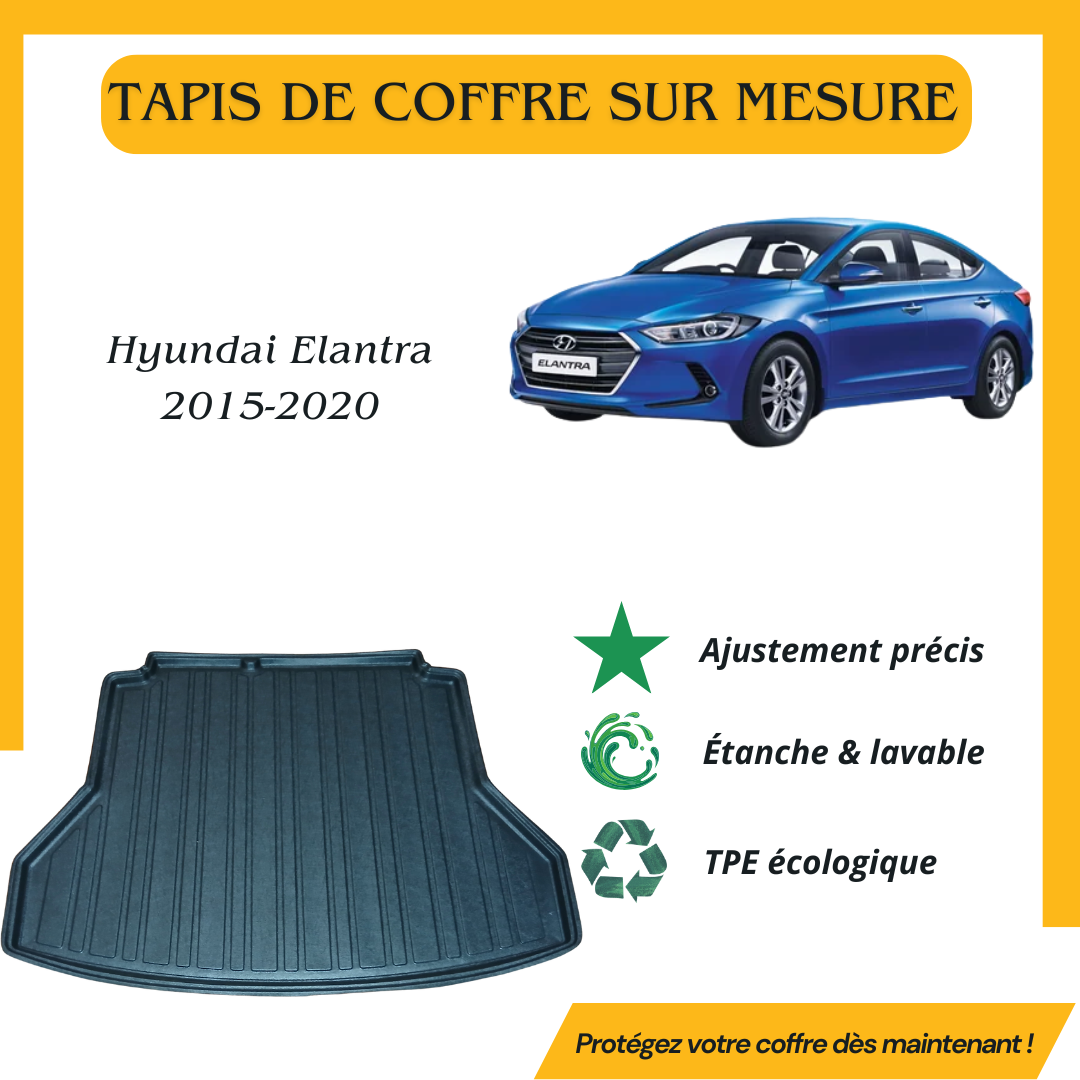 Tapis de coffre 4D HYUNDAI ELANTRA 2015-2020
