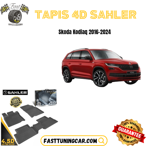Tapis Sur Mesure 4D Skoda Kodiaq 2016-2024
