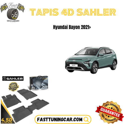 Tapis sur mesure 4D Hyundai Bayon 2021 >