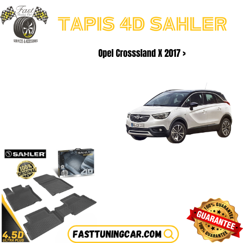 Tapis sur mesure 4D Opel Crossland X 2017>