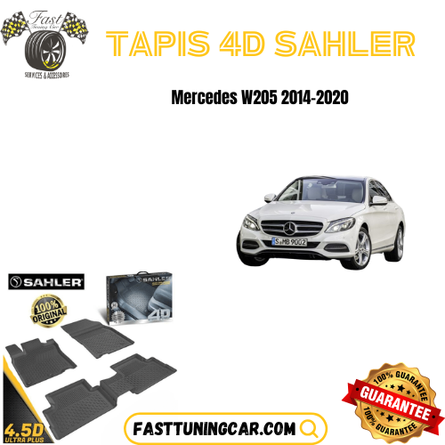 Tapis sur mesure 4D Mercedes Classe W205 2014-2020