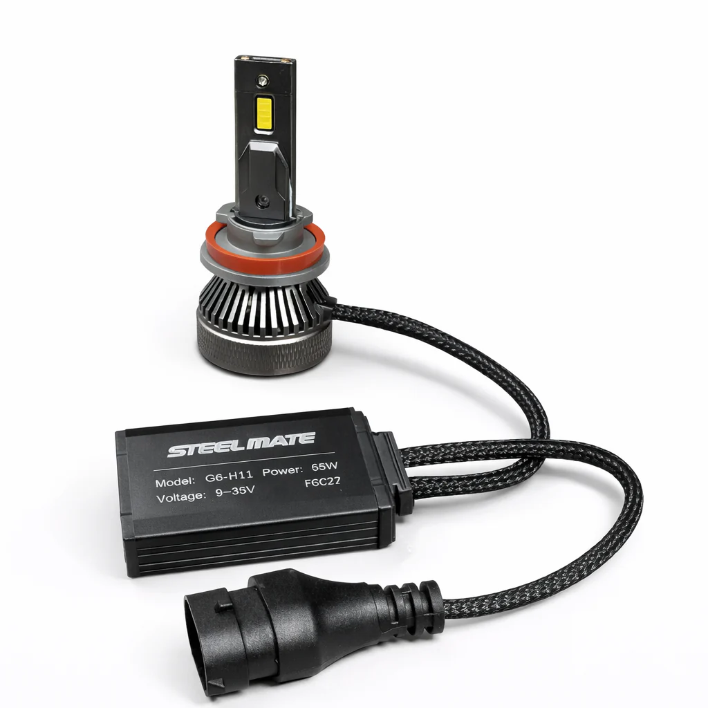 Ampoule LED Steelmate G6 H11 avec boîtier de contrôle