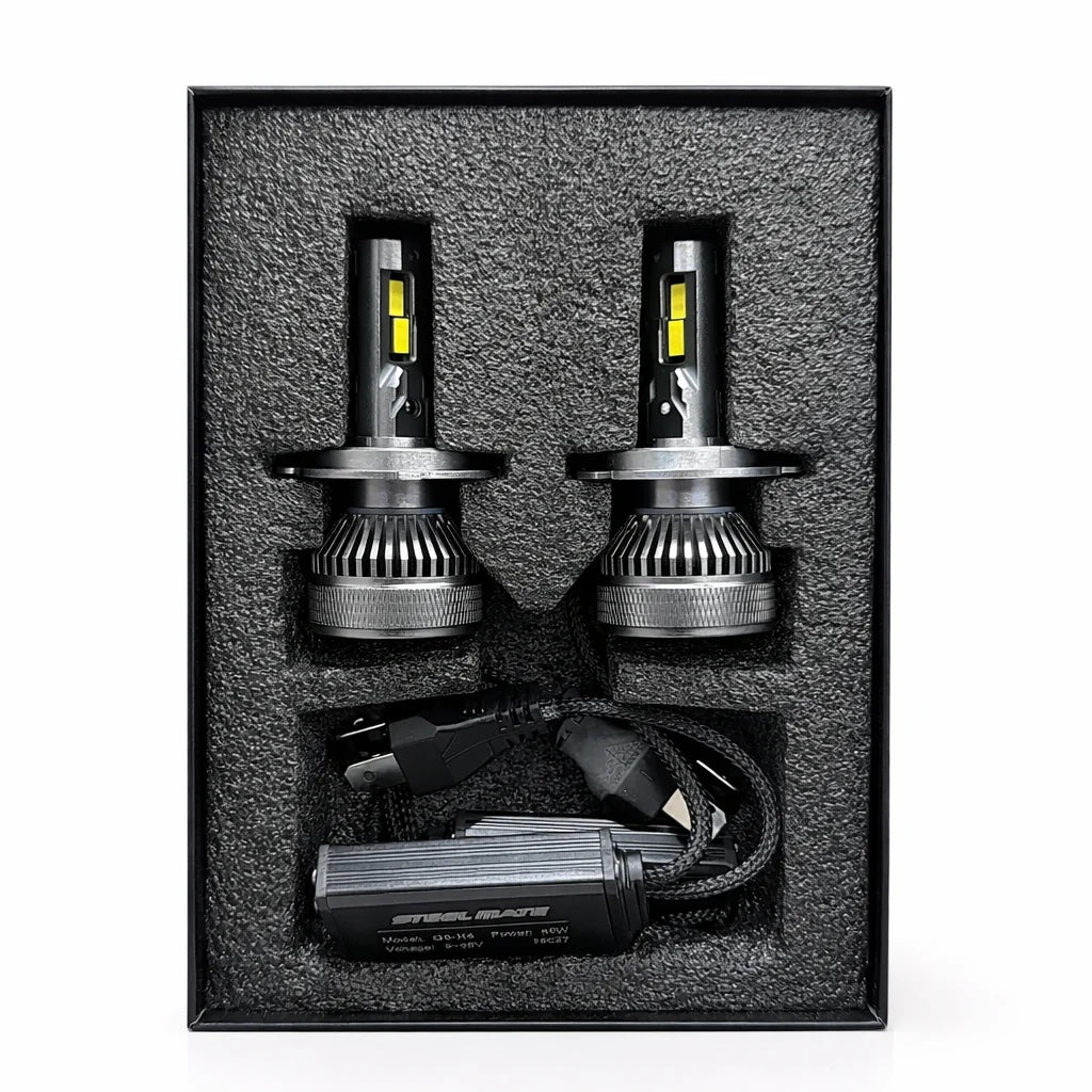 Contenu du kit de deux ampoules LED Steelmate G6 H4