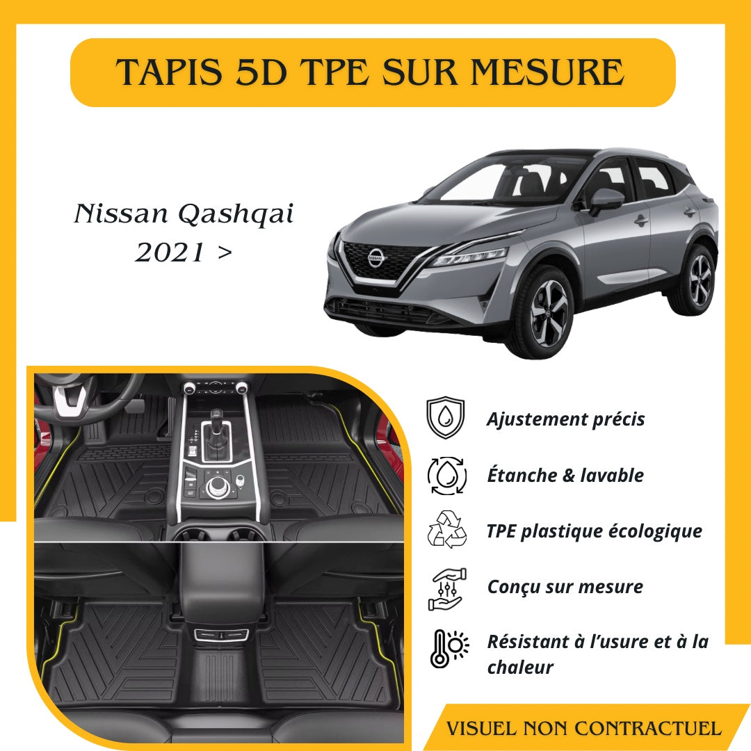 Tapis 5D TPE Nissan Qashqai 2021 >