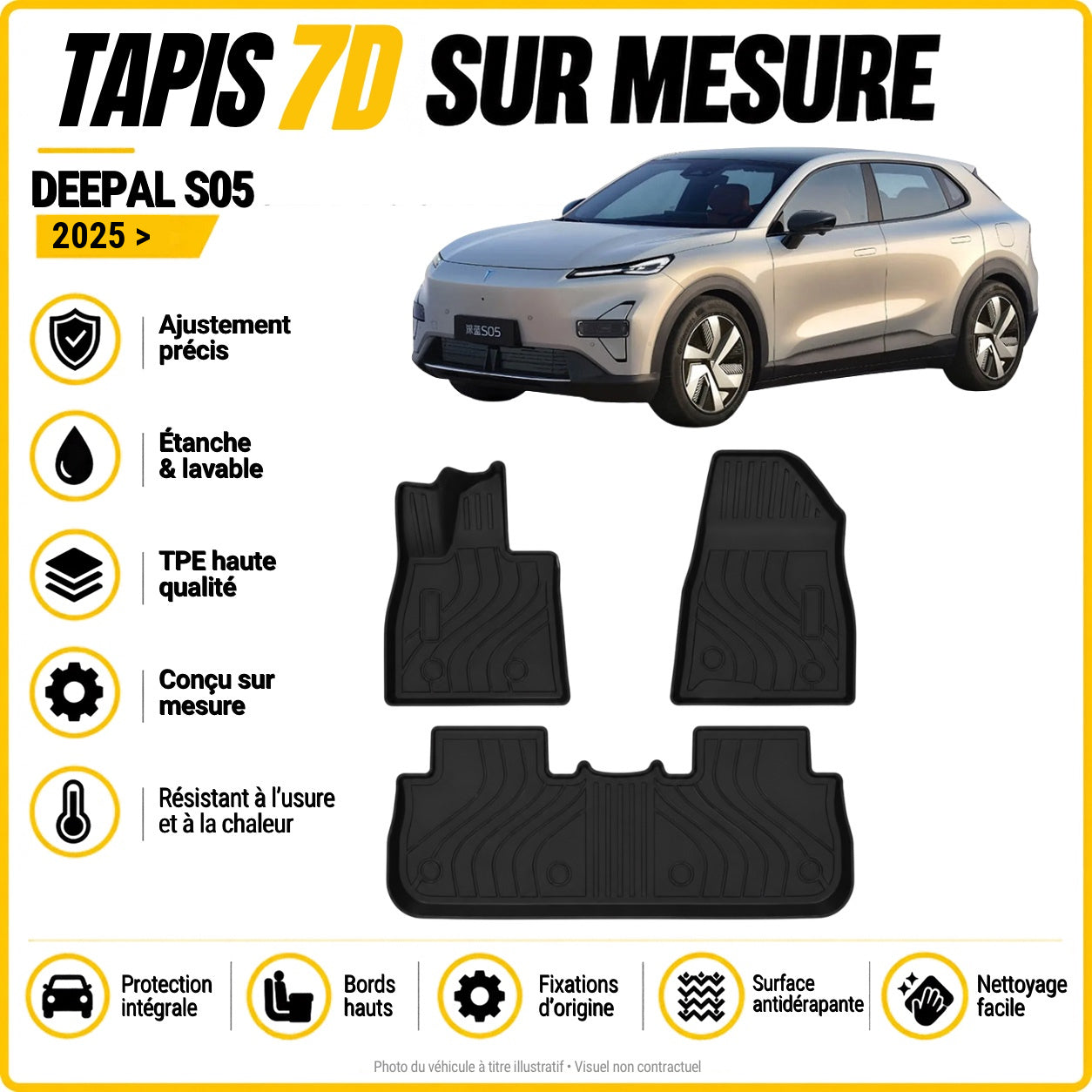 Tapis 7D sur mesure Deepal S05 2025 >