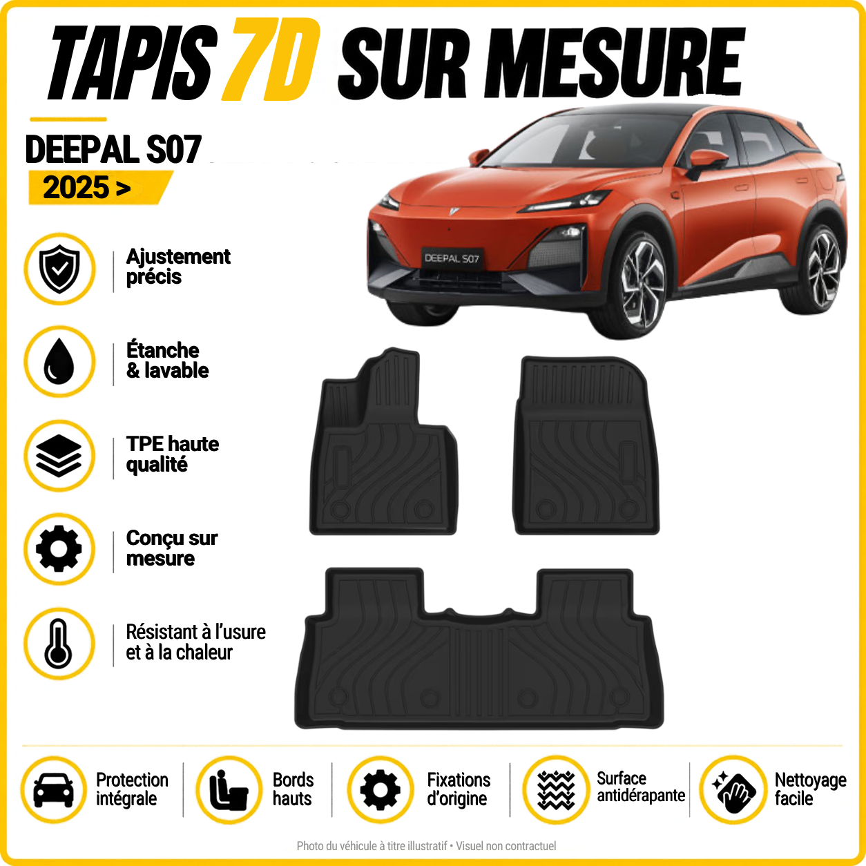 Tapis 7D sur mesure Deepal S07 2025 >