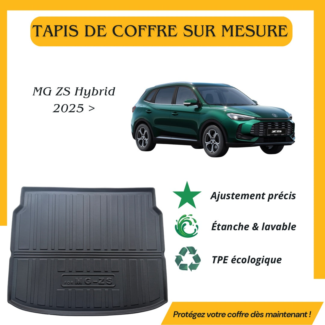 Tapis de coffre sur mesure MG ZS Hybrid 2025 >