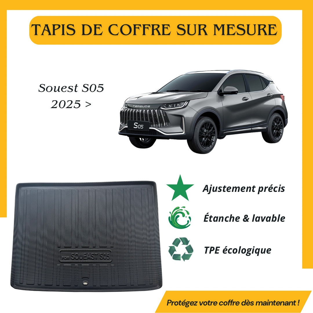 Tapis de coffre sur mesure Soueast S05 2025 >