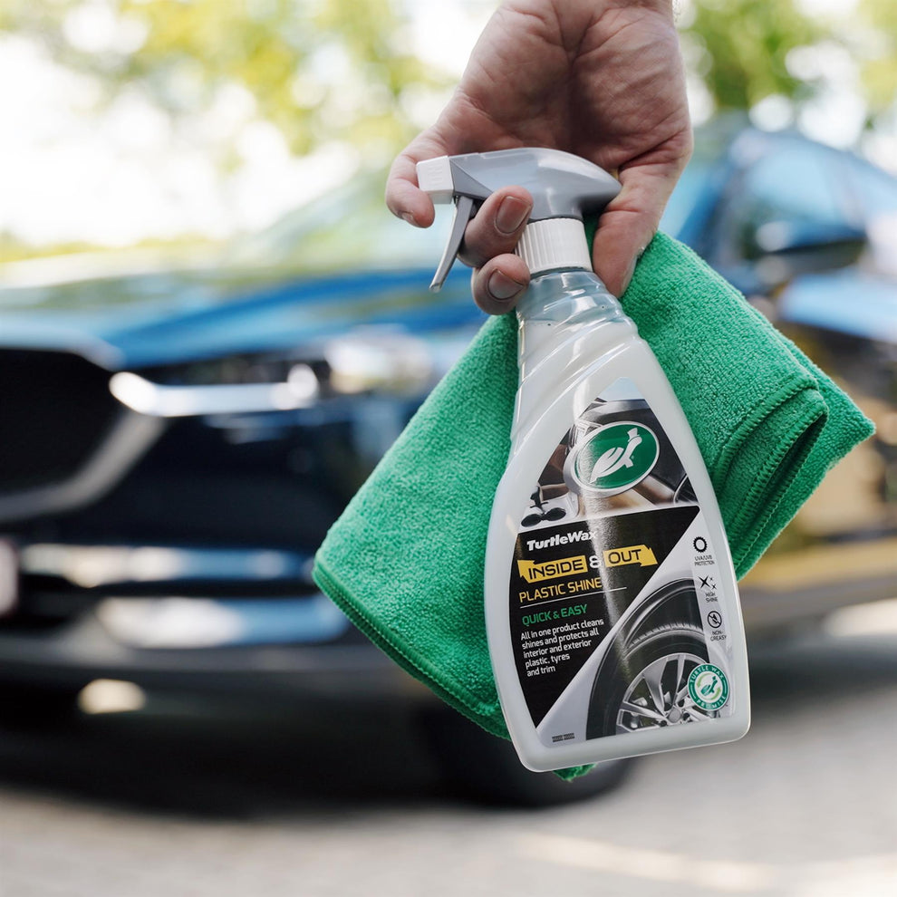 Turtle Wax Inside & Out Plastic Shine – Lustrant Plastiques Intérieur & Extérieur 500 ml