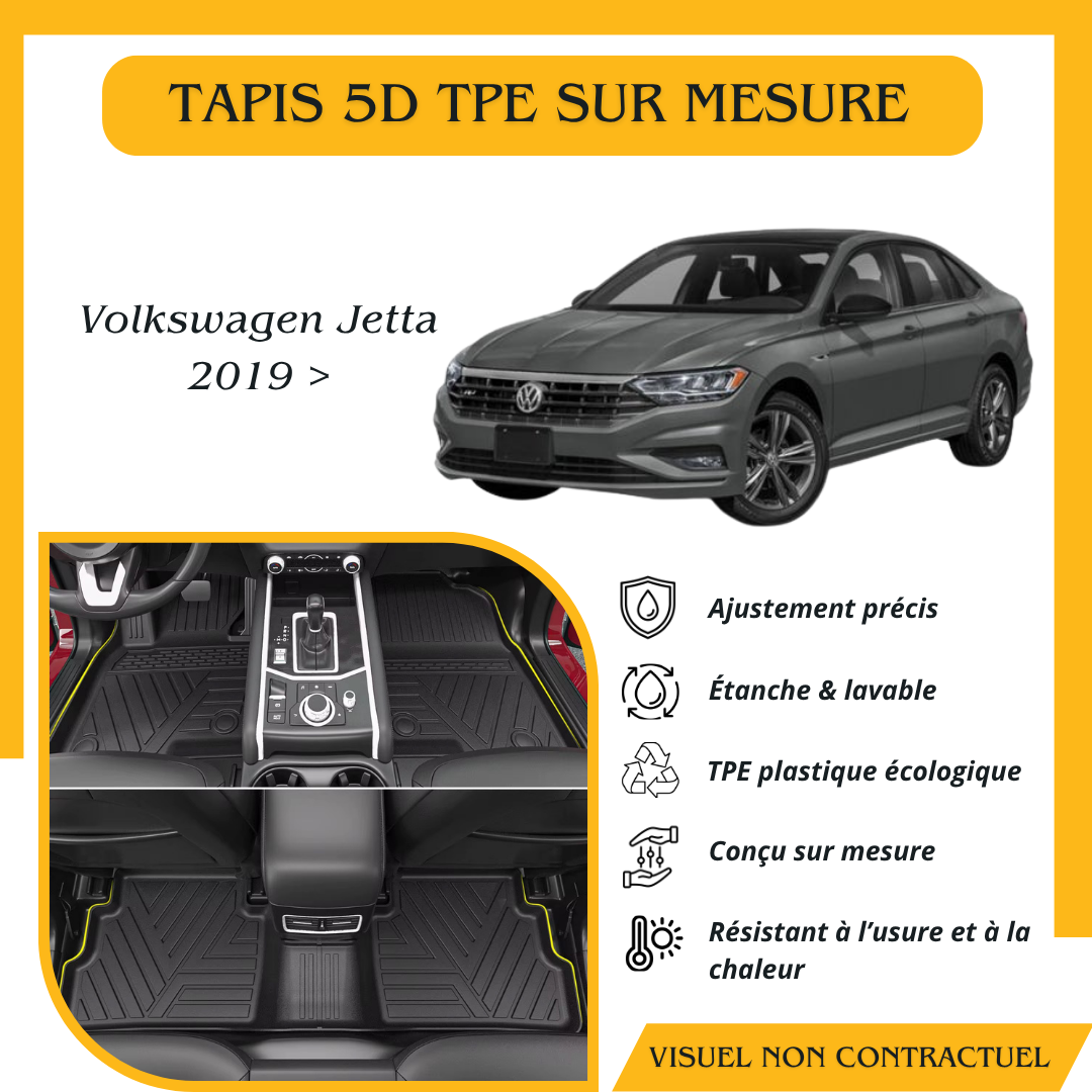 Tapis sur mesure 5D TPE Volkswagen Jetta 2019>