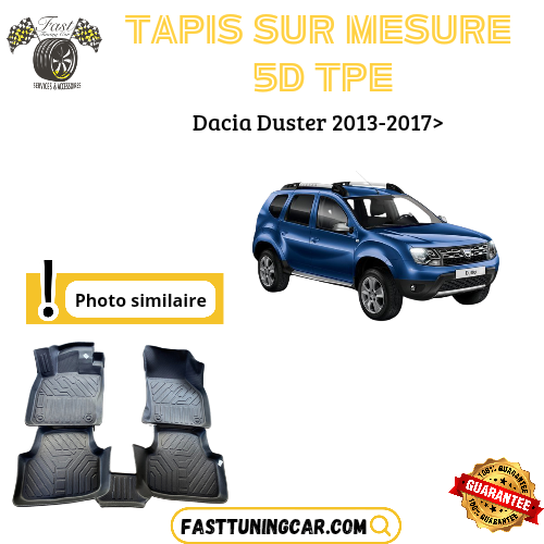 Tapis sur mesure 5D TPE Dacia Duster 2013-2017>