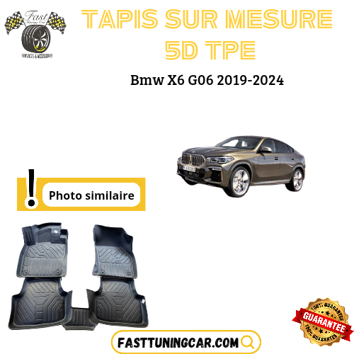 Tapis sur mesure 5D TPE Bmw X6 G06 2019-2024