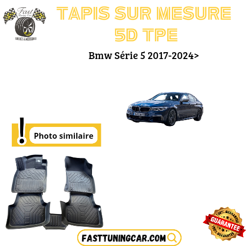 Tapis sur mesure 5D TPE Bmw Série 5 G30 2017-2024>