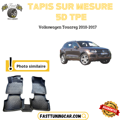 Tapis sur mesure 5D TPE Volkswagen Touareg 2010-2017