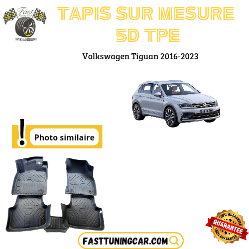 Tapis sur mesure 5D TPE Volkswagen Tiguan 2016-2023