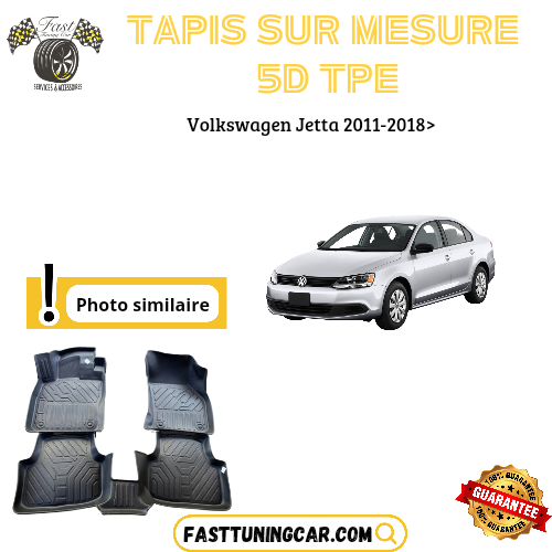 Tapis sur mesure 5D TPE Volkswagen Jetta 2011-2018>