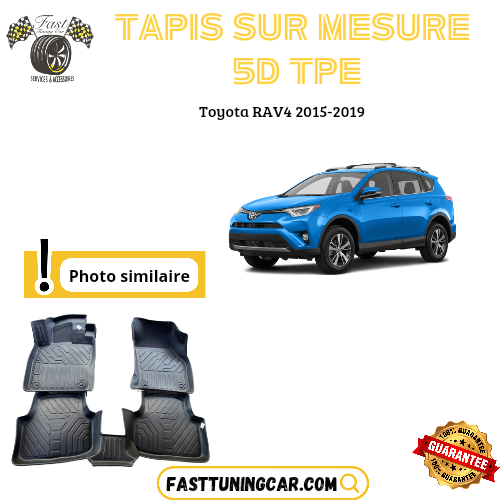 Tapis sur mesure 5D TPE Toyota RAV4 2015-2019