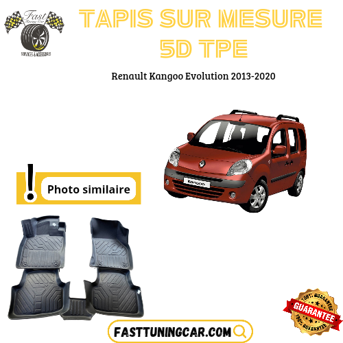 Tapis sur mesure 5D TPE Renault Kangoo Evolution 2013-2020