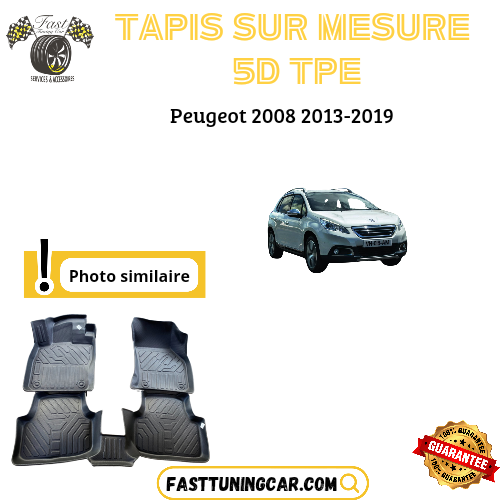 Tapis sur mesure 5D TPE Peugeot 2008 2013-2019