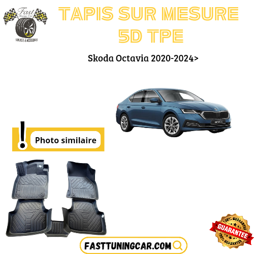 Tapis sur mesure 5D TPE Skoda Octavia 2020-2024>