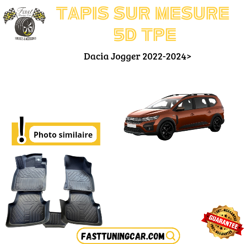 Tapis sur mesure 5D TPE Dacia Jogger 2022-2024>