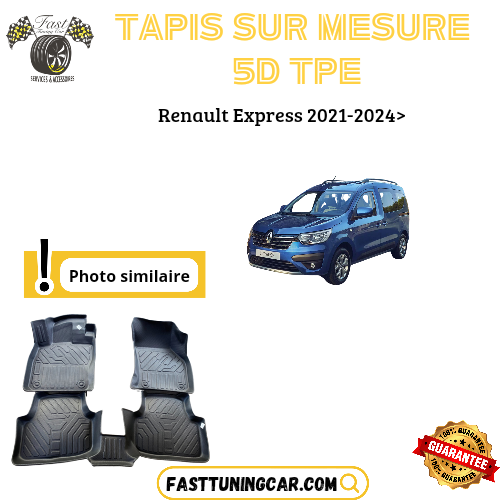 Tapis sur mesure 5D TPE Renault Express 2021-2024>