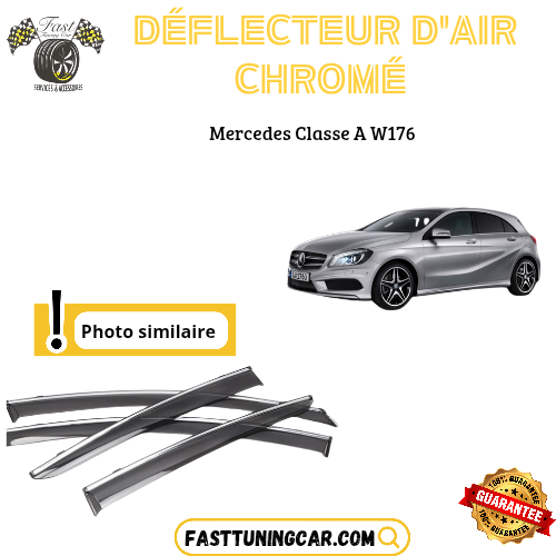 Déflecteur d’air noir et chromé Mercedes Class A W176