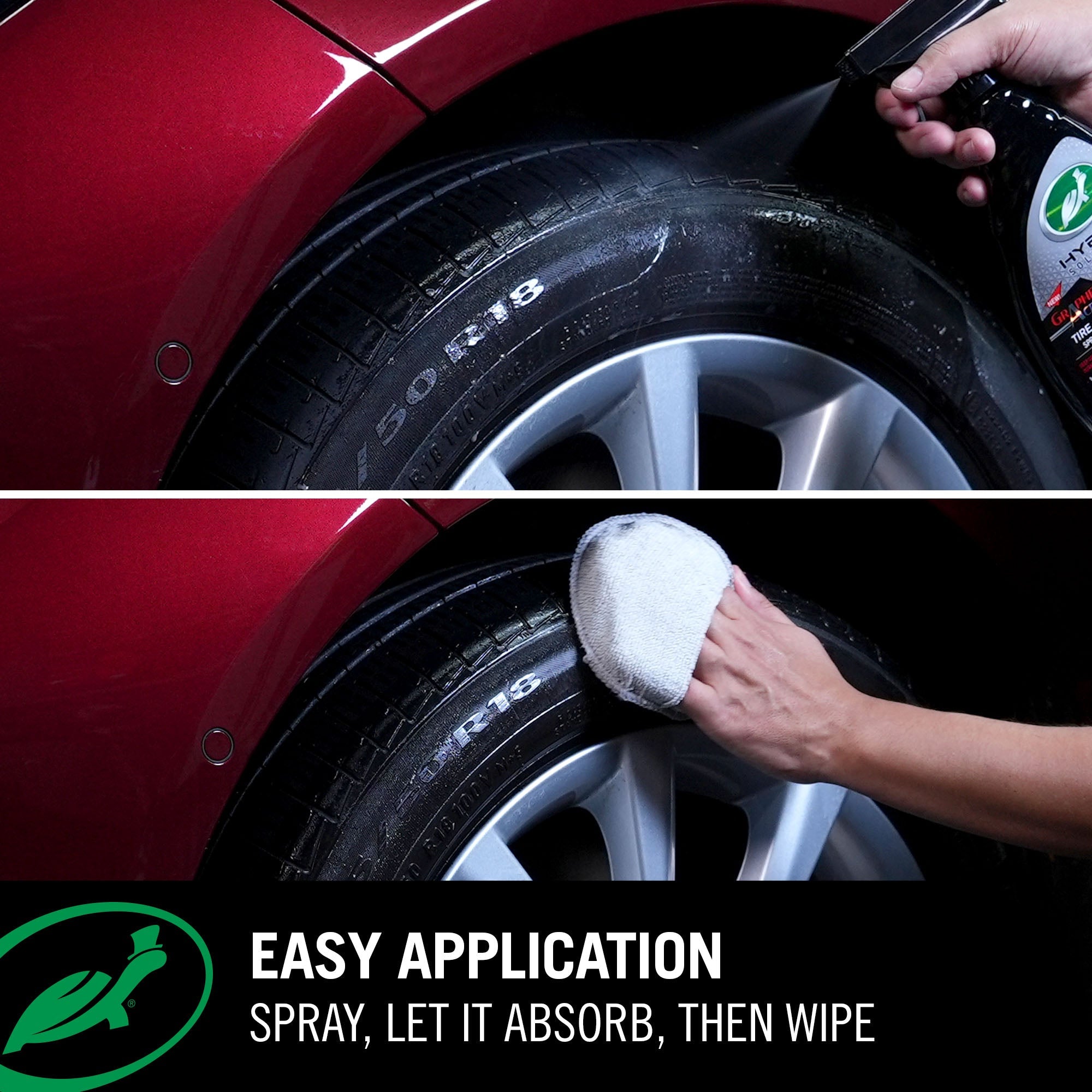 Graphene Acrylic Hybrid Solutions Turtle Wax – lustrant pneus haute brillance 680 ml
